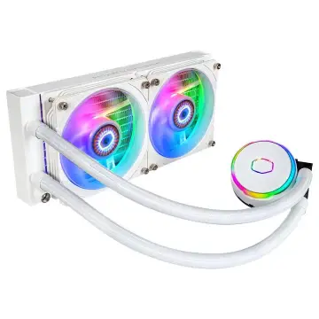 COOLER MASTER MASTERLIQUID PL240 FLUX – WATERCOOLING ARGB WHITE – INTEL ET AMD – 2 FAN LED 120MM