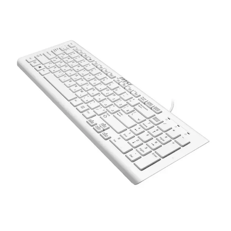 MSI COMBO CLAVIER + SOURIS FILAIRE – SK-9626 MW – AZERTY – USB-A – 100% AVEC PAVÉ NUMÉRIQUE – BLANC