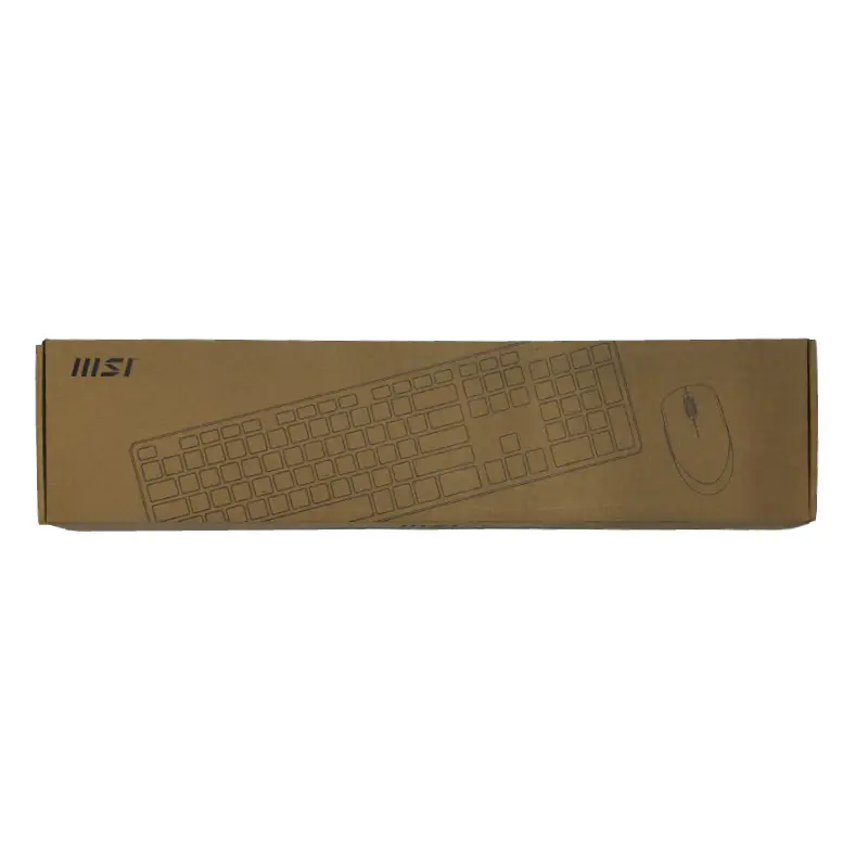 MSI COMBO CLAVIER + SOURIS SANS FIL – RF1430 – AZERTY – USB-A – 100% AVEC PAVÉ NUMÉRIQUE – BLACK
