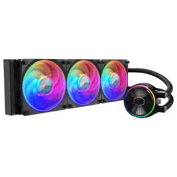 COOLER MASTER MASTERLIQUID PL360 FLUX – WATERCOOLING RGB BLACK – INTEL ET AMD – 3 FAN LED 120mm