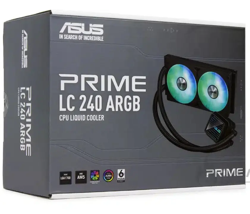 ASUS PRIME LC 240 ARGB – WATER COOLING 240 MM – SILENCIEUX – INTEL & AMD – PERFORMANCE – BLACK