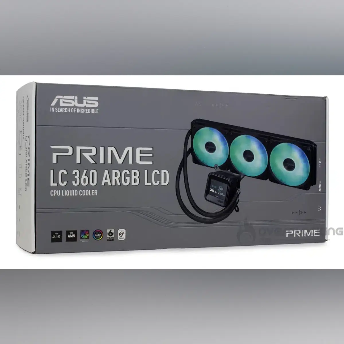 ASUS PRIME LC 360 ARGB – WATER COOLING 360MM – SILENCIEUX – INTEL & AMD – PERFORMANCE – BLACK