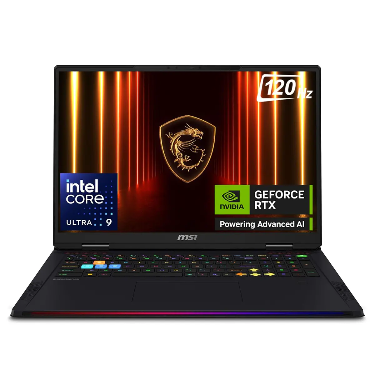 MSI RAIDER 18 HX AI – ULTRA 9 285HX – 32GB DDR5 – 1TB SSD – 18″ 4K UHD – RTX 5080 16GB – RÉTROÉCLAIRÉ – BLACK