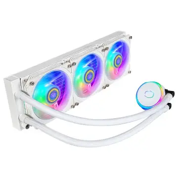 COOLER MASTER MASTERLIQUID PL360 FLUX – WATERCOOLING RGB WHITE – INTEL ET AMD – 3 FAN LED 120mm