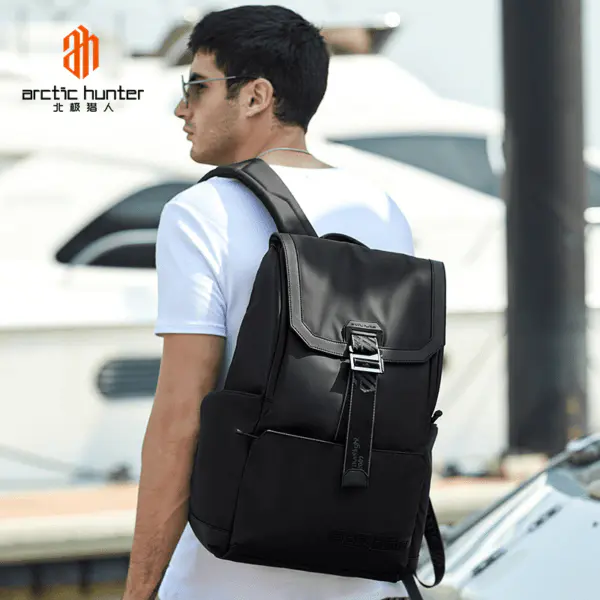 ARCTIC HUNTER B00428 – SAC À DOS 15,6″ – 27L – POLYESTER IMPERMÉABLE – DOCUMENT & LAPTOP – ÉTANCHE