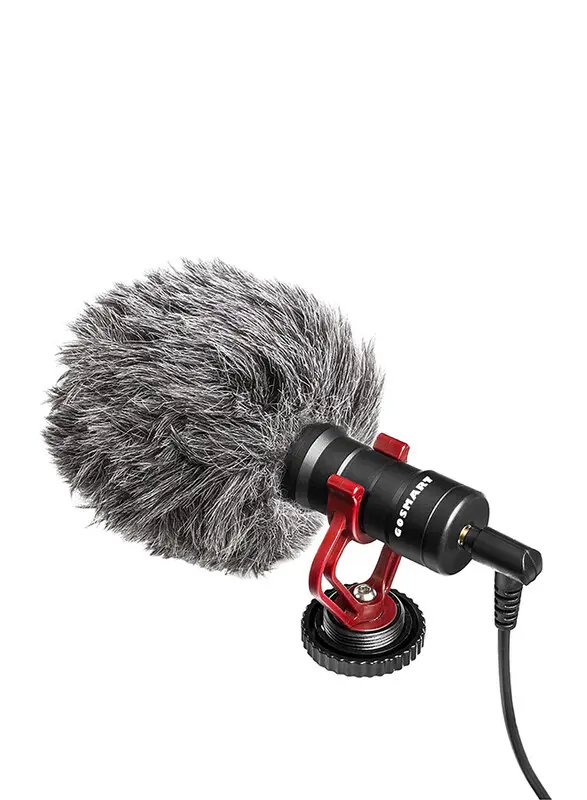 GOSMART MICROPHONE UNIVERSAL GS-MM1 – DIRECTIONNEL MULTIPLATEFORME – MÉTALLIQUE – 35 KHZ -BLACK