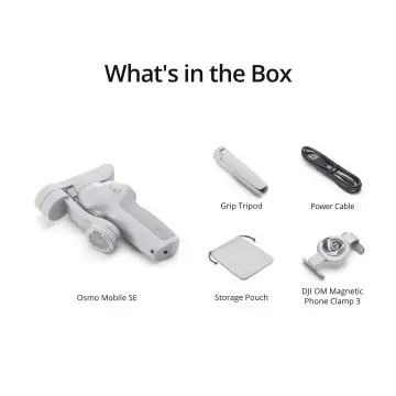 DJI OSMO MOBILE SE STABILISATEUR POUR SMARTPHONE – 4 MULTIPLICATEUR – DJI NACELLE INTELLIGENT -GRIS