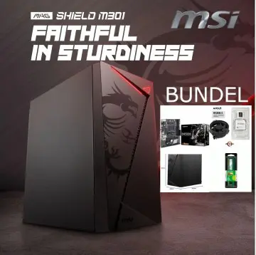 BUNDEL BIOSTAR B450M DDR4 – AMD RYZEN 5650G – ADATA PREMIER 8GB DDR4 3200HZ – MSI MAG SHILED M301 – BLACK