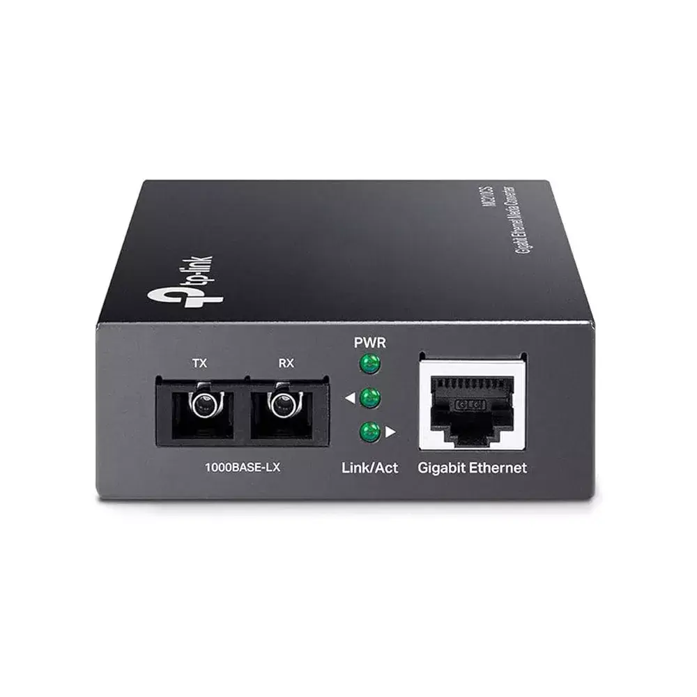 TP-LINK MC210CS – CONVERTISSEUR DE MÉDIA – MONOMODE – 2 PORTS FIBRE OPTIQUE 15 KM TP – 1000 MBPS