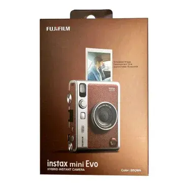FUJIFILM INSTAX MINI EVO – APPAREIL PHOTO INSTANTANÉ – BLUETOOTH – LENS 28MM – 5 MP – FLASH – USB-C – MARRON (Copie)