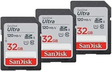 SanDisk Ultra SD 32 GB Carte Mémoire HC UHS-I jusqu’à 120 Mo/s