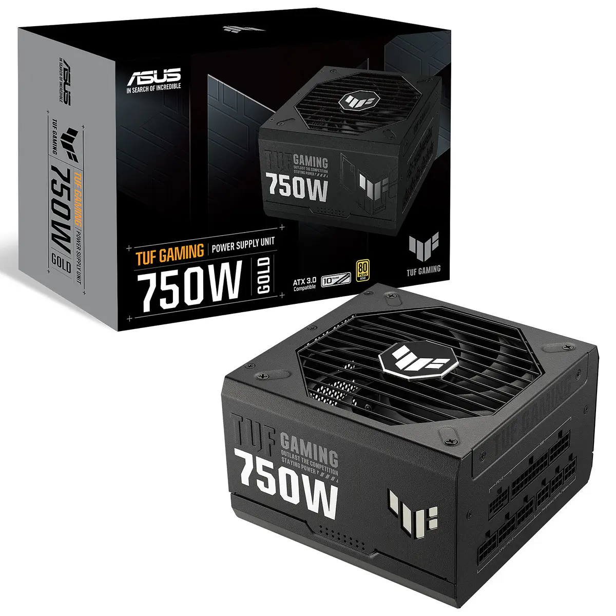ASUS TUF Gaming 750W Gold – 80 PLUS GOLD – 100% MODULAIRE – SILENCIEUXSE – 4 BROCHES – NOIR