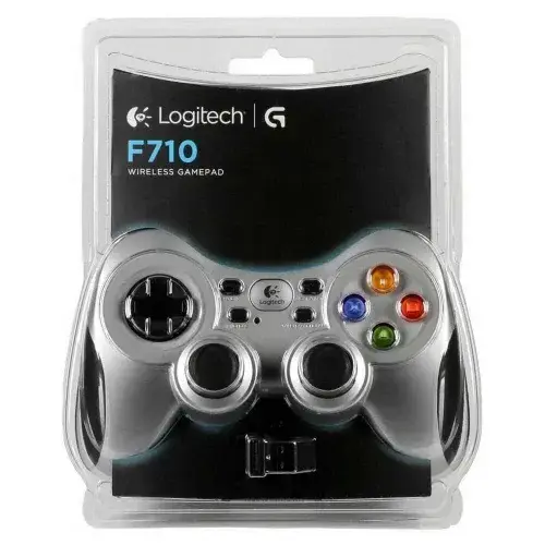 LOGITECH F710 – MANETTE DE JEU SANS FIL – GAMEPAD – VIBRATION – USB – PILES – RÉCEPTEUR SANS FIL – GRIS