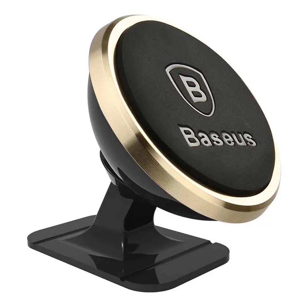 BASEUS 360 ADJUSTABLE MAGENETIC PHONE MOUNT HOLDER – SUPPORT AJUSTABLE – PARE-BRISE – GOLD
