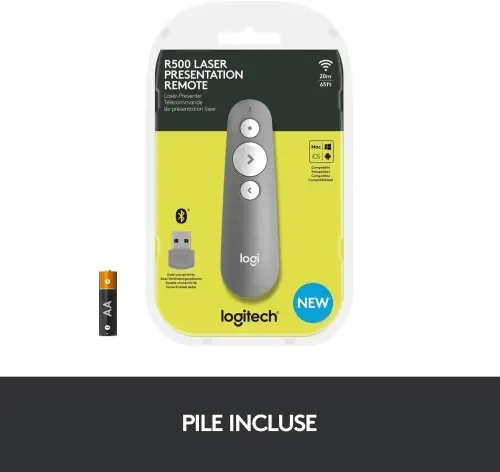 Logitech R500s – Télécommande de présentation – 3 boutons