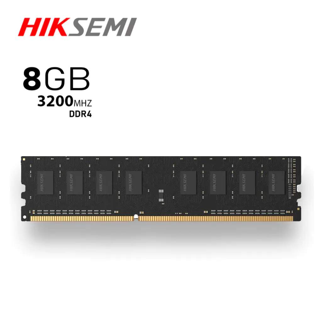 HIKSEMI HIKER RAM DESKTOP – 8GO DDR4 – 3200HZ – UDIMM – INTEL & AMD – HAUTE PERFORMANCE – BLACK