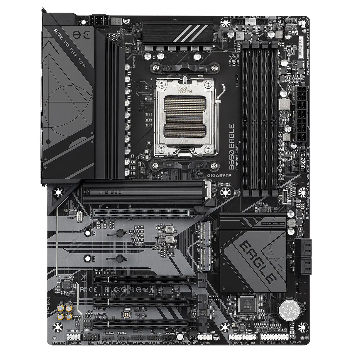 GIGABYTE B650 EAGLE – CARTE MÈRE ATX – SOCKET AM5 – 4 x DDR5 – 1 x PCIe 4.0 X16 – 1 x M.2 PCIe 5.0 NVMe – USB 3.1 – BLACK