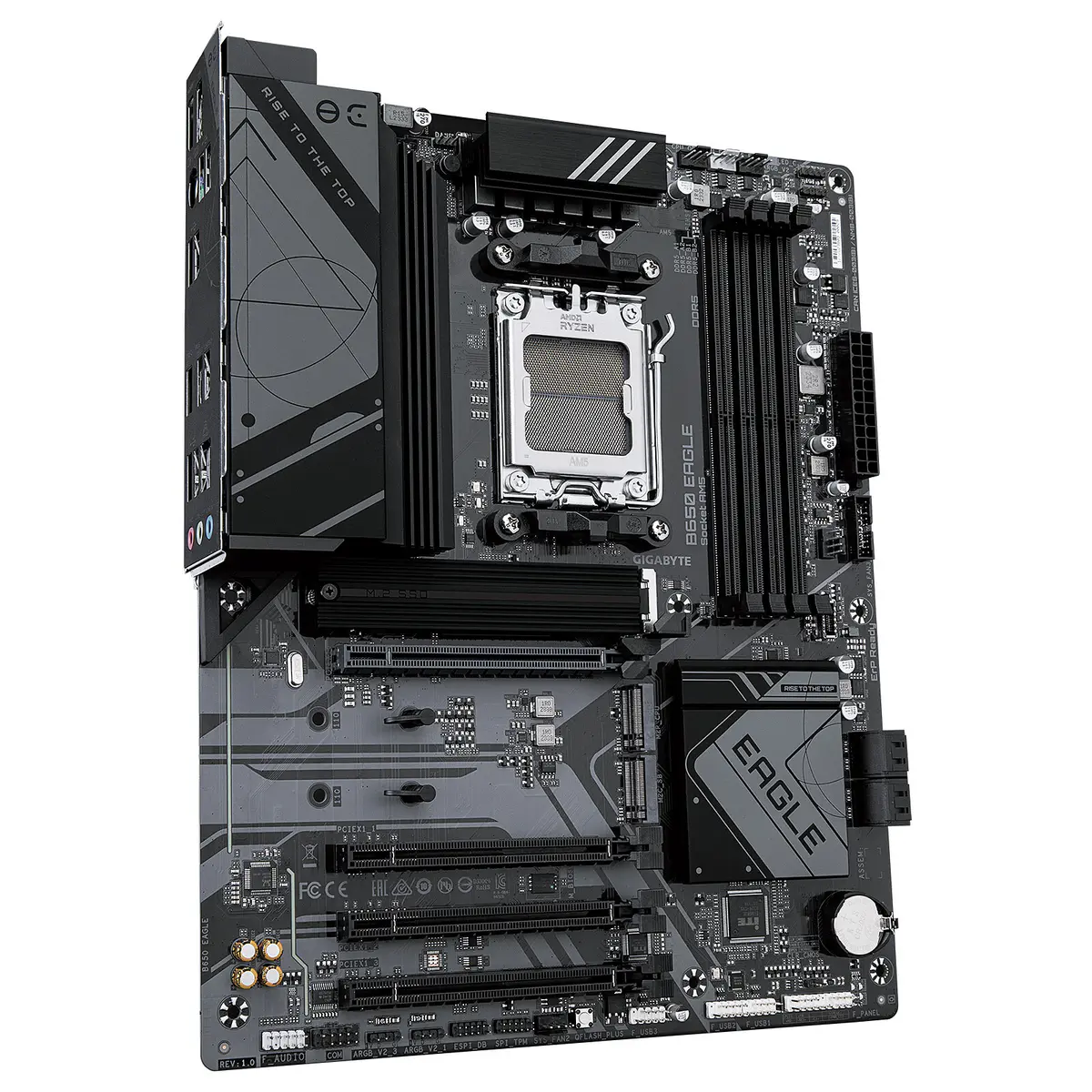 GIGABYTE B650 EAGLE – CARTE MÈRE ATX – SOCKET AM5 – 4 x DDR5 – 1 x PCIe 4.0 X16 – 1 x M.2 PCIe 5.0 NVMe – USB 3.1 – BLACK