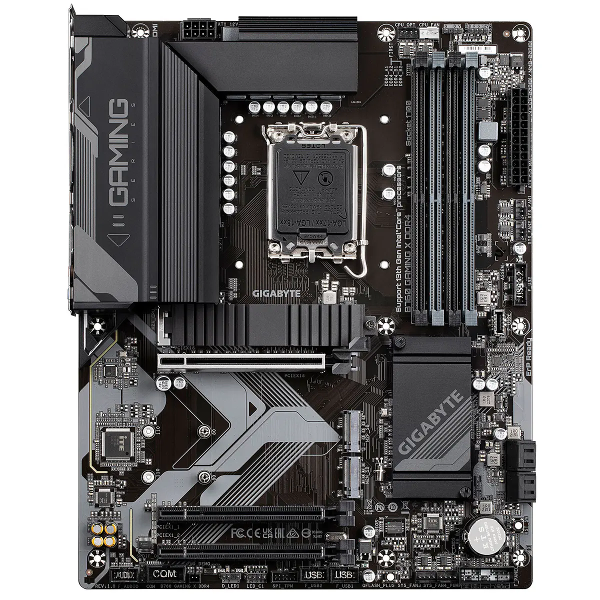 GIGABYTE B760 GAMING X DDR4 – CARTE MÈRE ATX – SOCKET LGA 1700 – 4 X DDR4 – 1 X PCIE 4.0 X16 – 3 X M.2 PCIE 4.0 NVME – LAN 2.5GBE – USB 3.1 – BLACK