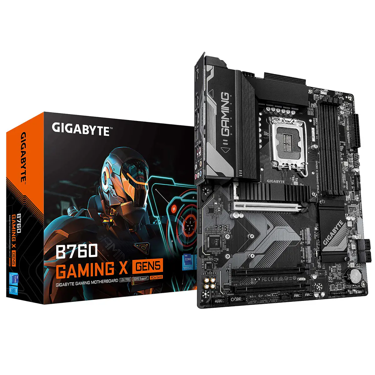 GIGABYTE B760 GAMING X GEN5 – CARTE MÈRE ATX – SOCKET LGA 1700 – 4 x DDR5 – 3 x M.2 PCIe 4.0 NVMe – 1 x PCIe 5.0 X16 – LAN 2.5GBE – USB 3.1 – BLACK