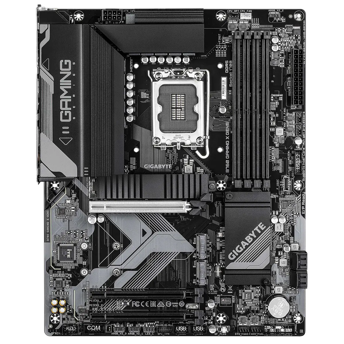 GIGABYTE B760 GAMING X GEN5 – CARTE MÈRE ATX – SOCKET LGA 1700 – 4 x DDR5 – 3 x M.2 PCIe 4.0 NVMe – 1 x PCIe 5.0 X16 – LAN 2.5GBE – USB 3.1 – BLACK
