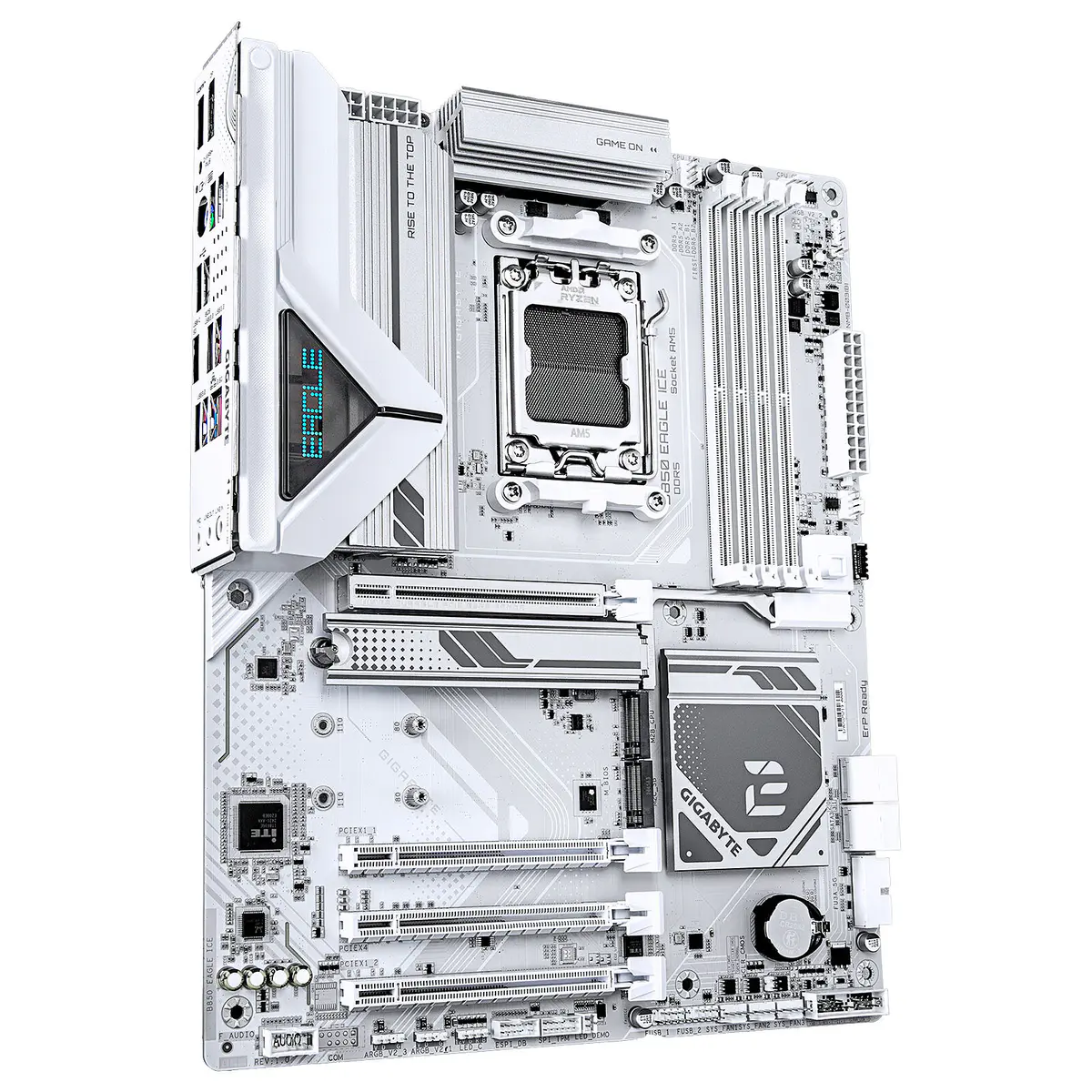 GIGABYTE B850 EAGLE ICE – CARTE MÈRE ATX – SOCKET AM5 – 4 X DDR5 – 1 X PCIE 5.0 X16 – 3 X M.2 NVME – LAN 2.5GBE – USB 3.0 – WHITE