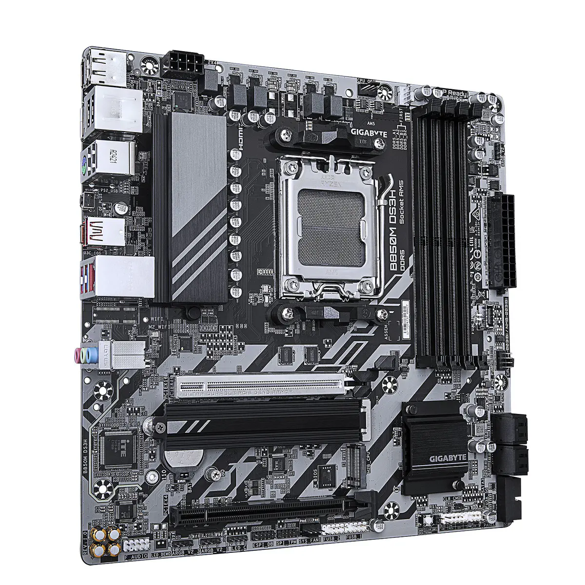 GIGABYTE B850M DS3H – CARTE MÈRE MICRO ATX – SOCKET AM5 – 4 X DDR5 – 1 X PCIE 5.0 X16 – 2 X M.2 NVME – LAN 2.5GBE – USB 3.1 – BLACK