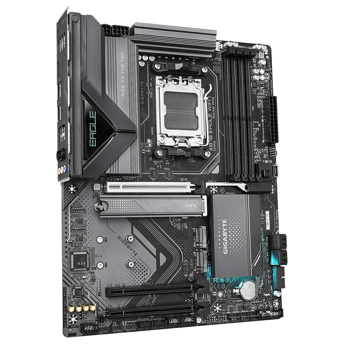 GIGABYTE X870 EAGLE WIFI7 – CARTE MÈRE ATX – SOCKET AM5 – 4 x DDR5 – 1 x PCIe 5.0 X16 – 3 x M.2 NVMe – WIFI 7 – BT 5.4 – LAN 2.5GBE – BLACK