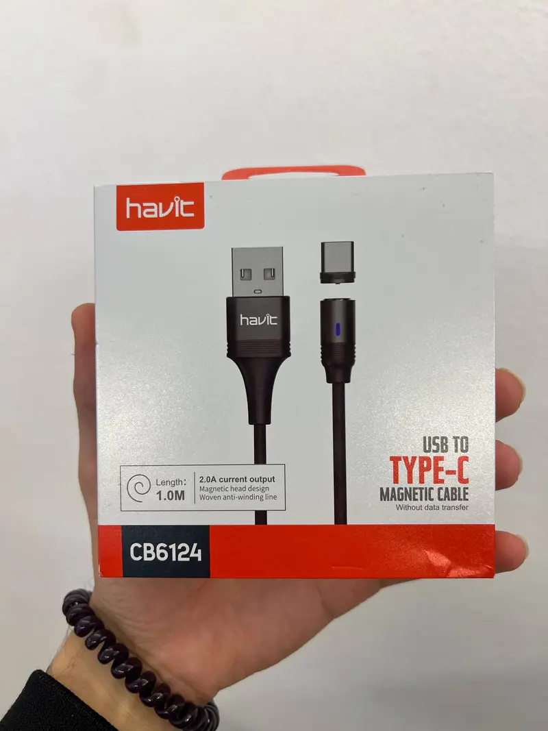 HAVIT CB6124 – CÂBLE USB TYPE-C – CHARGE RAPIDE 2.0A – TRANSFERT DE DONNÉES – DURABLE – BLACK