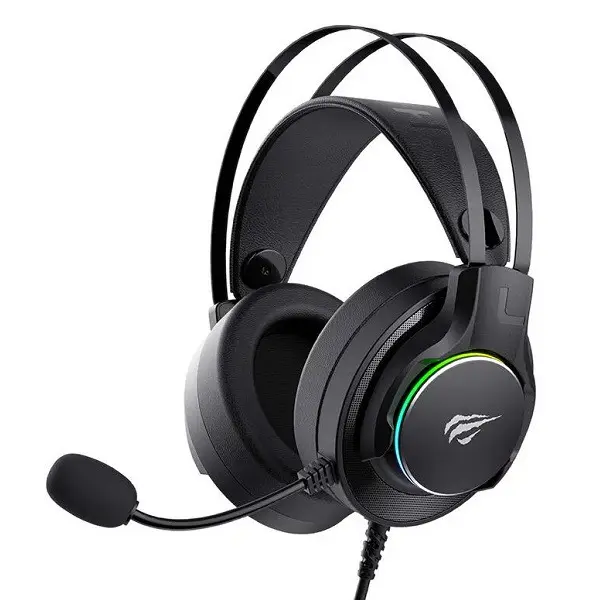 HAVIT H2007U BLACK – CASQUE GAMING FILAIRE USB 7.1 – HAUT-PARLEURS 40MM – SON SURROUND – MICROPHONE FLEXIBLE – RGB – BLACK