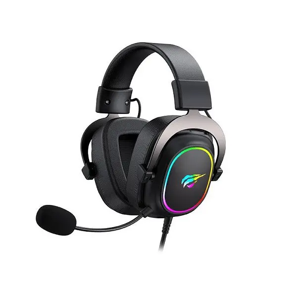 HAVIT GAMENOTE H2002P BLACK – CASQUE GAMING FILAIRE USB 7.1 – SON SURROUND – MICROPHONE FLEXIBLE – RGB – CONFORTABLE – BLACK