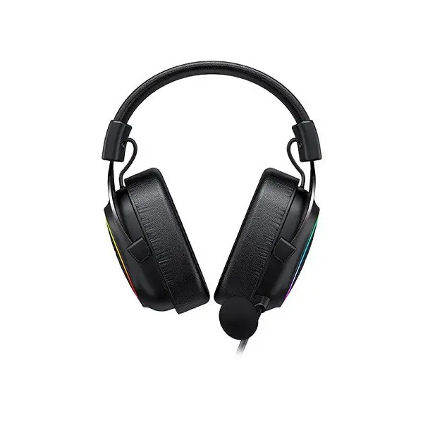 HAVIT GAMENOTE H2002P BLACK – CASQUE GAMING FILAIRE USB 7.1 – SON SURROUND – MICROPHONE FLEXIBLE – RGB – CONFORTABLE – BLACK