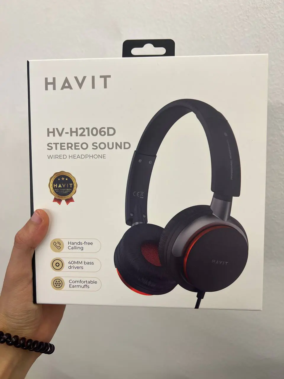 HAVIT HV H2106D – CASQUE FILAIRE PC / MOBILE – SON STÉRÉO – MICROPHONE INTÉGRÉ – DESIGN CONFORTABLE – BLACK