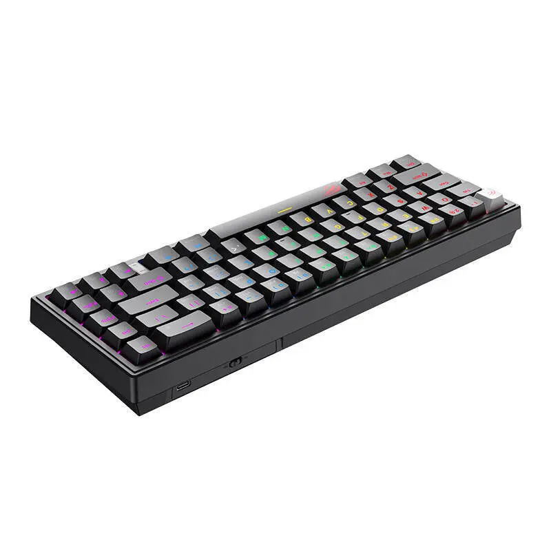 HAVIT KB874L – CLAVIER MÉCANIQUE GAMING – RGB BACKLIT – SWITCHES RED – 67 TOUCHES – COMPACT – BLACK