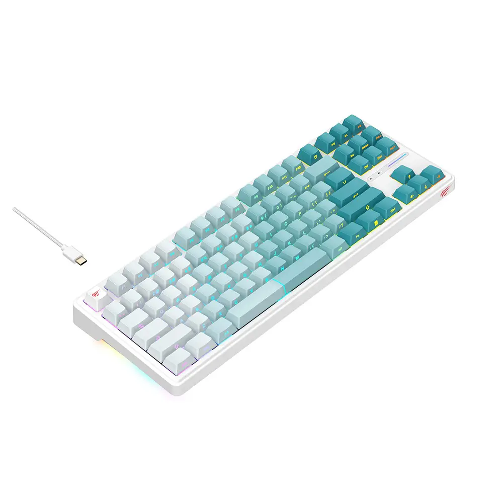 HAVIT KB901L – CLAVIER MÉCANIQUE GAMING – RGB BACKLIT – SWITCHES RED – 88 TOUCHES – ANTI-GHOSTING – DESIGN GAMING – BLACK