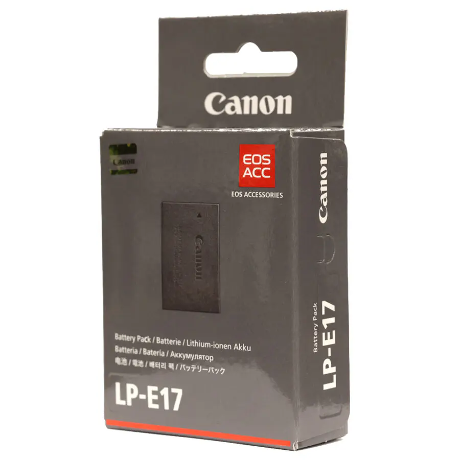 BATTERIE CANON LP-E17 – LITHIUM-ION RECHARGEABLE – 1040 MAH – 7,2 V – NOIR
