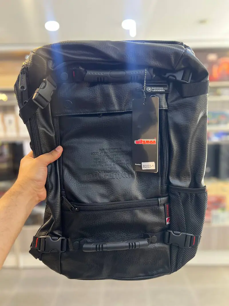 WITZMAN B2023-1 – SAC À DOS DE VOYAGE – GRANDE CAPACITÉ – COMPARTIMENT MULTI-USAGE – DESIGN MODERNE – MATÉRIAUX RÉSISTANTS – BLACK