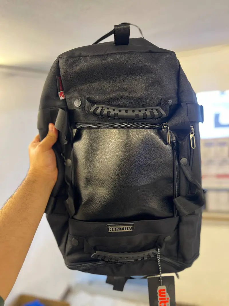 WITZMAN B918 – SAC À DOS DE VOYAGE – GRANDE CAPACITÉ – COMPARTIMENT MULTI-USAGE – DESIGN MODERNE – MATÉRIAUX RÉSISTANTS – BLACK