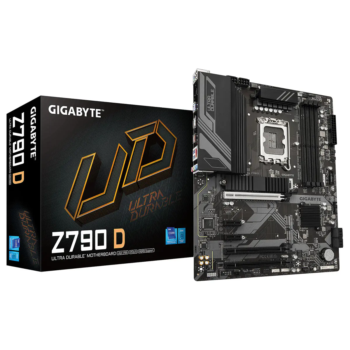 GIGABYTE Z790 D – CARTE MÈRE ATX – SOCKET LGA 1700 – 4 X DDR5 – 1 X PCIE 5.0 X16 – 3 X M.2 PCIE 4.0 NVME – LAN 2.5GBE – USB 3.1 – BLACK