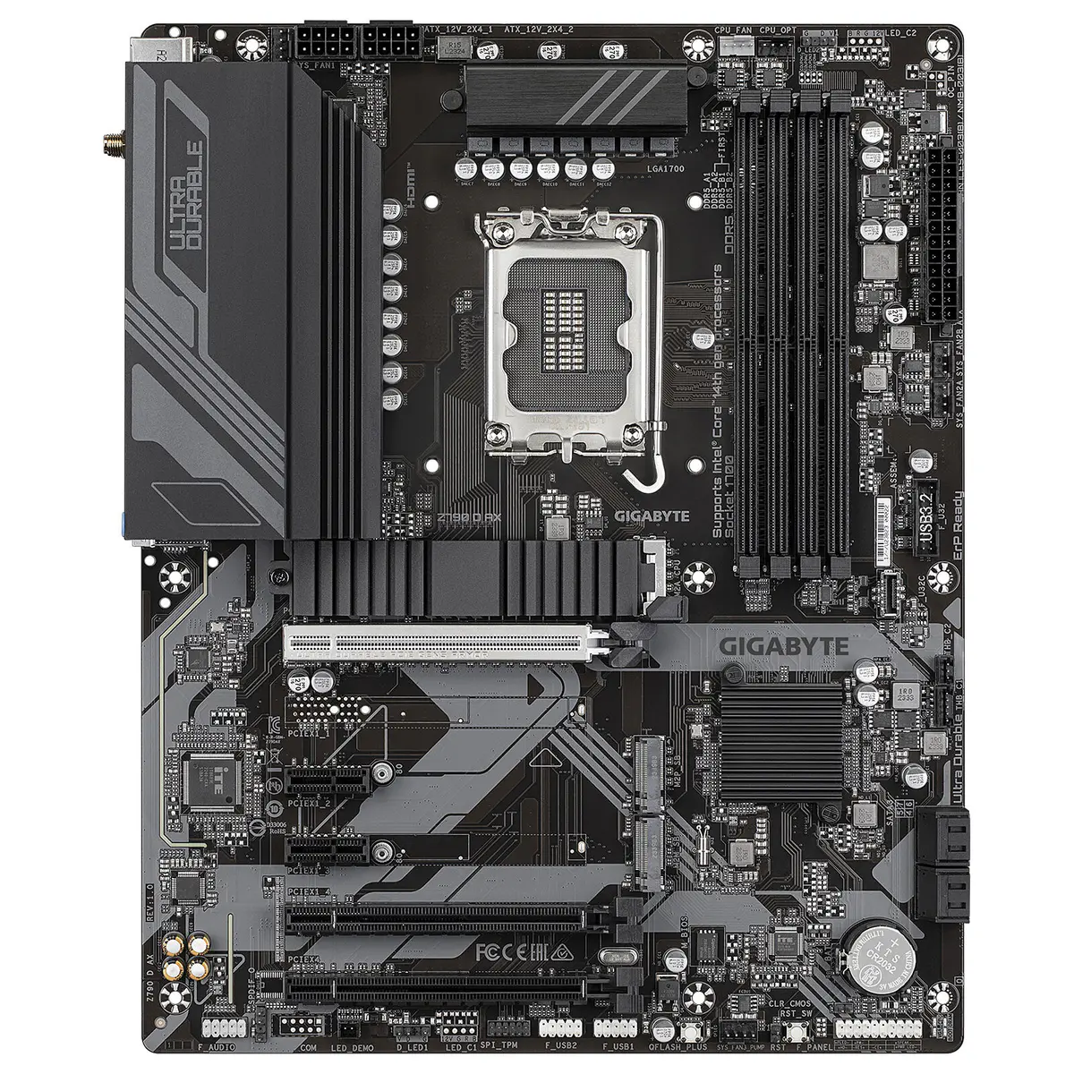 GIGABYTE Z790 D AX – CARTE MÈRE ATX – SOCKET LGA 1700 – 4 x DDR5 – 1 x PCIe 5.0 X16 – 3 x M.2 PCIe 4.0 NVMe – WIFI 6E – BT 5.3 – LAN 2.5GBE – BLACK