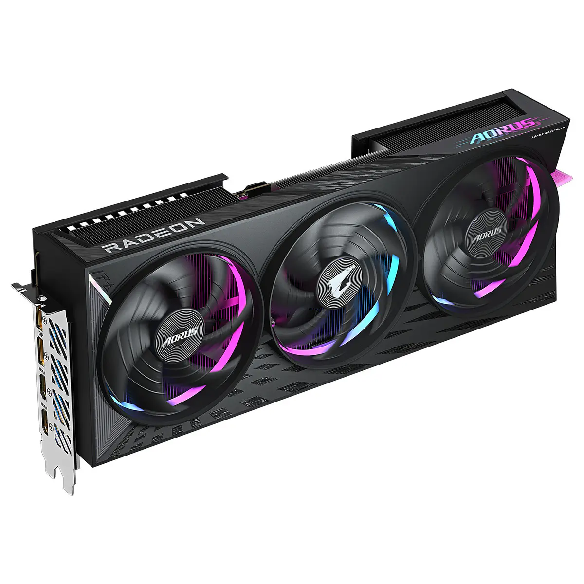 GIGABYTE AORUS RADEON RX 9070 XT ELITE 16G – CARTE GRAPHIQUE – 16 GO GDDR6 – PCIe 4.0 – 2x HDMI + 2x DISPLAYPORT – OC – RGB HALO – BLACK