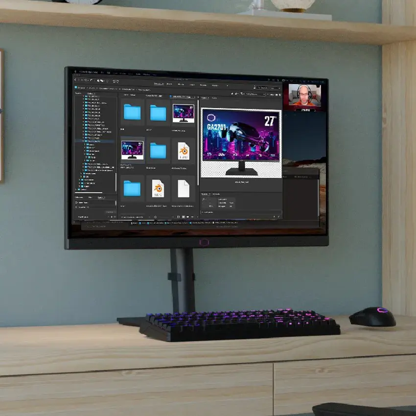 ECRAN COOLER MASTER GM2711S – 27″ 2K QHD – ULTRA IPS – 180HZ – 0.5MS – ADAPTIVE SYNC – HDMI -DP