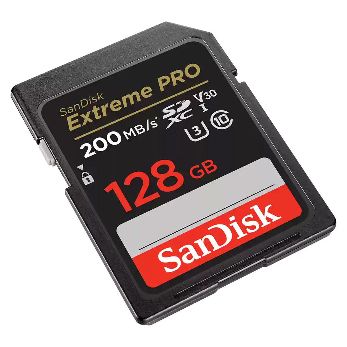 SANDISK EXTREME PRO 128GB – CARTE MÉMOIRE MSDXC UHS-I – JUSQU’À 200 MO/S – UHD 4K – V30