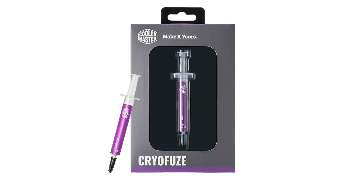 COOLER MASTER CRYOFUZE – PÂTE THERMIQUE HAUTE PERFORMANCE – 0.7 ML – JUSQU’À 240 DEGRÉ