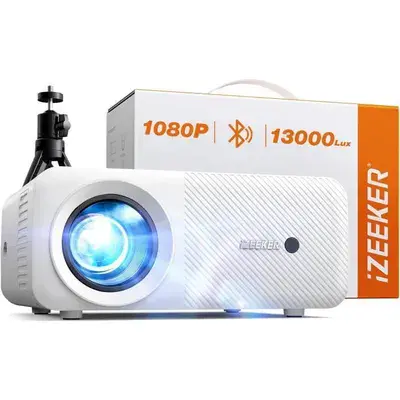 IZEEKER IPL320 – VIDEOPROJECTEUR PORTABLE 12000 LUMENS 1080P – BLUETOOTH – HOME CINÉMA -HDMI USB