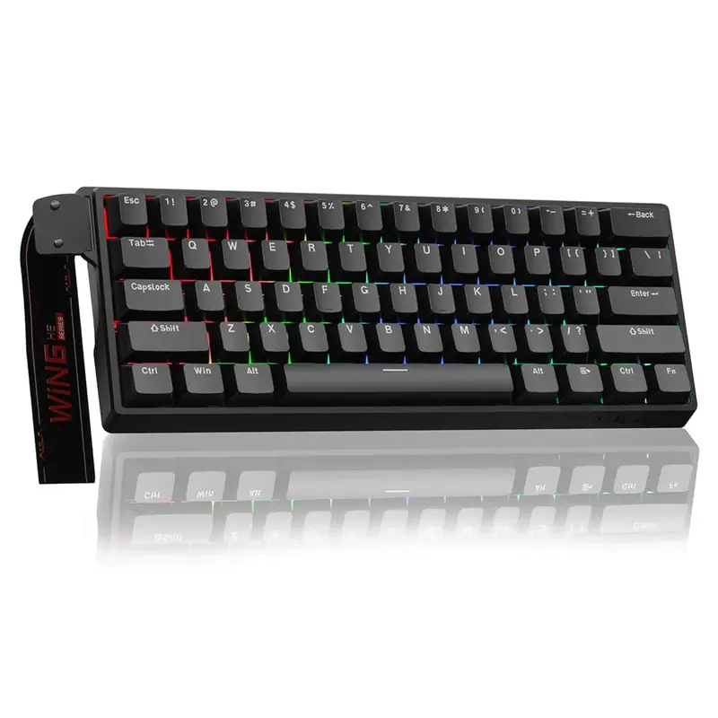 AULA WIN60 HE STANDARD – 60% MAGNETIC SWITCH – 8K POLLING RATE 0.02 RT – SIDE PRINTING – RVB CLAVIER