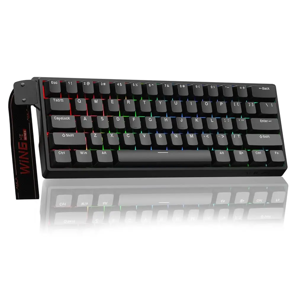 AULA WIN60 HE STANDARD – 60% MAGNETIC SWITCH – 8K POLLING RATE 0.02 RT – SIDE PRINTING – RVB CLAVIER