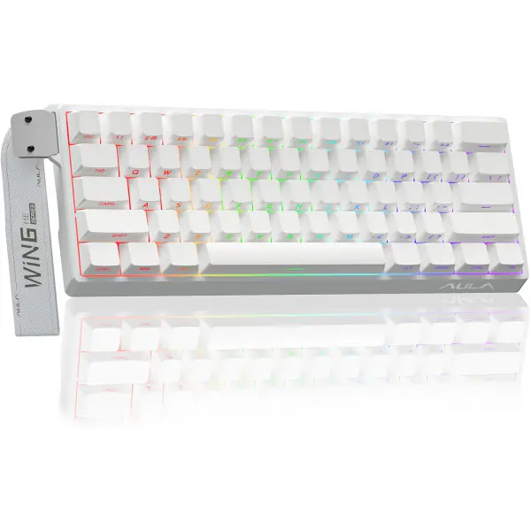 AULA WIN60 HE STANDARD – 60% MAGNETIC SWITCH – 8K POLLING RATE 0.02 RT – SIDE PRINTING – RVB CLAVIER