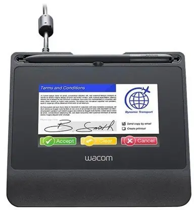 WACOM TABLETTE DE SIGNATURE STU-540 – 5″ LCD TFT – STYLET – 800 x 480 PXLS – 2540 LPI – USB – NOIR