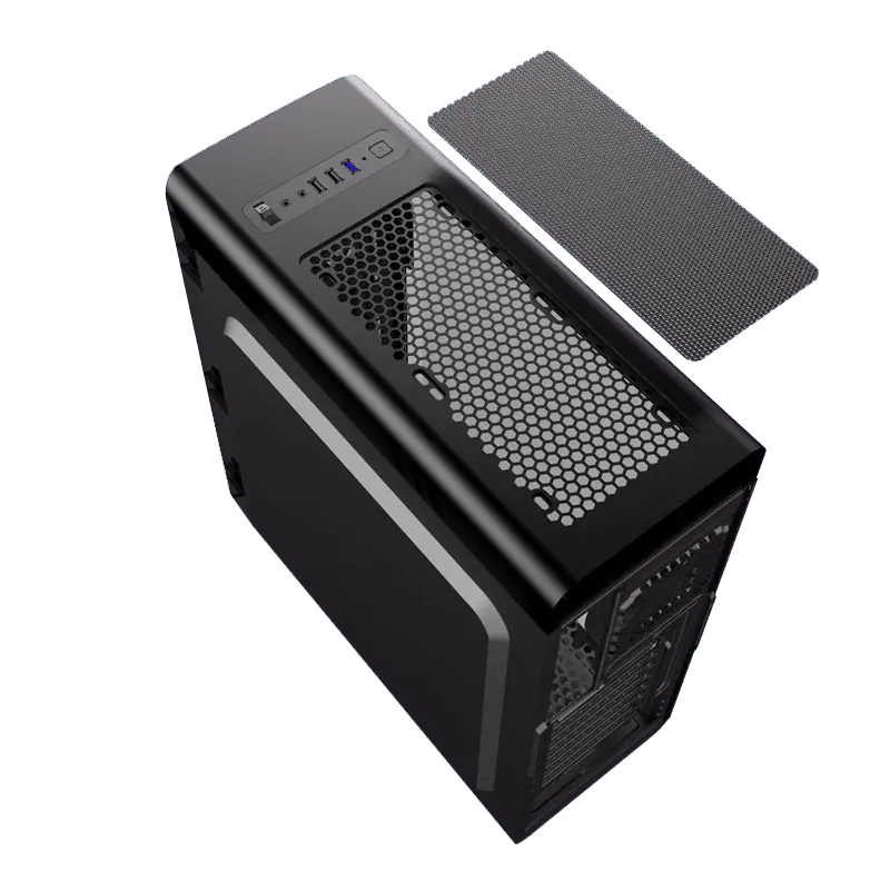 BOITIER GAMING GAMEMAX MOONLIGHT RAINBOW ATX RGB BLACK